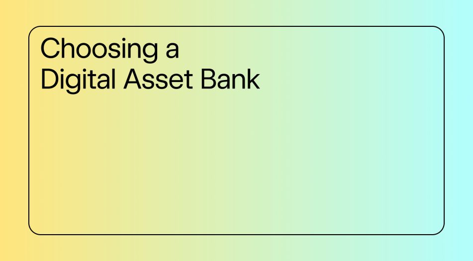 Choosing a Digital Asset Bank insights